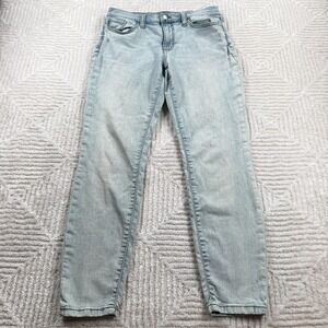 Banana Republic Jeans Womens 29 Light Wash Skinny Fit Mid Rise Stretch Denim